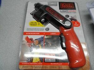 NEW Black+Decker 4V MAX Lithium Ion Light Driver Cordless Screwdriver BDCSFL20C