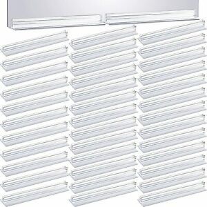 100 Pieces 6 X 1 X 0.6 Inches Self Adhesive Sneeze Guard Bracket Holders Heavy