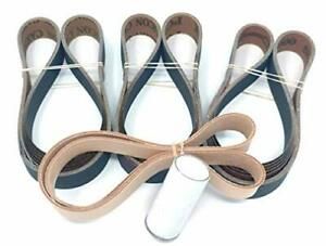 1X30 Knife Belt Kit With Super Strop Leather Honing Belt &amp; 15 Pack Of Premium...