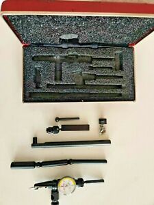 Starrett 711 Last Word Dial Indicator w/Case &amp; Attachments Machinist Tools USA