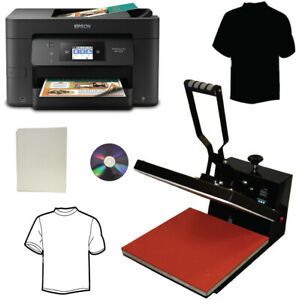 New 15x15 Heat Transfer Press Wireless All In One Printer Transfer Paper Tshirts
