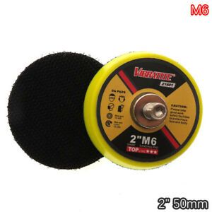 2&#034; 50mm Dual Action Backing Pad Plate Hook &amp; Loop Sanding Discs M6 Thread