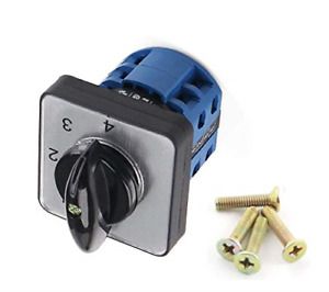 YXQ Cam Changeover Switch 20A 660V 4 Positions 6 Screw Terminals Rotary with