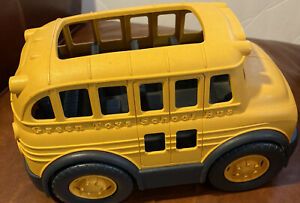 green toys school bus Good Condition 10 x 4 Inches