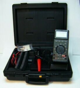 Fluke 27 FM Digital Handheld Multimeter w Hard Case, Leads  &amp; 80K-6 Probe #86