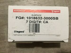 Legrand Wiremold Subpack 1018632-3000SB Bracket 1015599 - 12/15