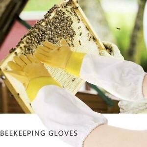 Beekeeping Gloves Keeping Sleeves XL Suit Bee Goat Vented Skin Net Long .