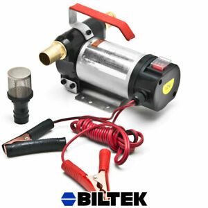 12 Volt 10.5GPM DC Diesel Fuel Transfer Pump, Hose, Diesel Fuel Oil Pumping