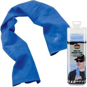 EErgodyne Chill-Its 6602 Evaporative Cooling Towel - Blue - Polyvinyl Alcohol