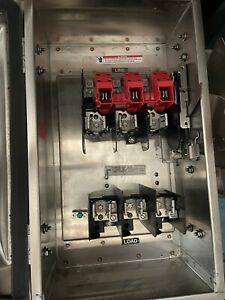 (C) HF362S SIEMENS STAINLESS 4x 60 Amp 600V SAFETY SWITCH FUSIBLE 3-Pole NEW!