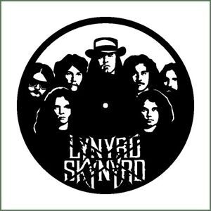 DXF CDR  File For CNC Plasma Laser Cut - Lynyrd Skynyrd Band Clock Cutting File