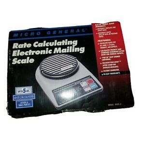 Micro General Electronic Mailing Scale Model 5005-2 Up To 5lbs.