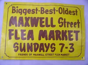 Maxwell Street Flea Market Sign