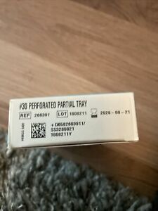 COE Impression Tray Brass size 30 Upper Left / Lower Right Partial perforated