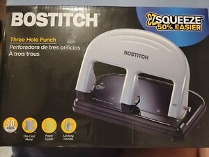 Bostitch Office PaperPro inPRESS 40 Reduced Effort 3-Hole Punch, 40 Sheets, S...