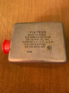 Filtron Part FA3692C with NSN 5915-00-827-5749 RF Filter Ham Radio Amp building