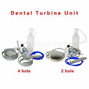 Dental Portable Air Turbine unit w/3-Water Syringe Link to Compressor 2/4Hole GT