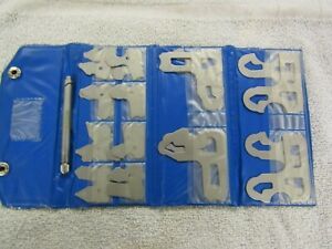 VINTAGE 25 Piece Radius Gage Set with Blade Holder 64THS &amp; 32NDS