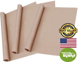 3 Pack PTFE Teflon Sheet for Heat Press Transfer Sheet Non Stick 12&#034; X 16&#034; Heat