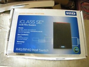 HID iclass SE 13.56 MHZ Wall Switch Readers SE R40  #920NTNNEK00000 NEW!