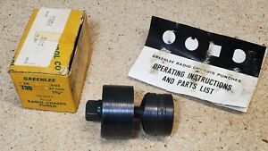 Greenlee No. 730 - 1 3/16&#034; diameter punch and die set - Made in the U.S.A.