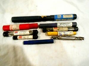 9-Carbide End Mills Various Sizes &amp; Makes