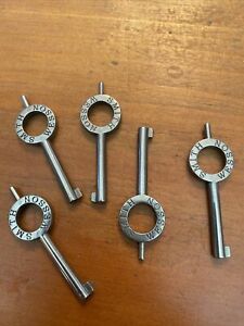 5 Genuine Smith &amp; Wesson Stainless Handcuff Keys
