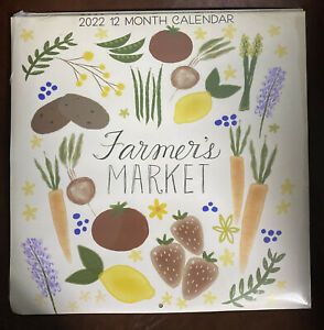 New!!! 2022 Farmer&#039;s  Market 12 Month Calendar  1112
