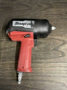Snap On 1/2&#034; Drive Red Black Pneumatic Impact Wrench PT650