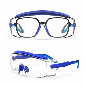 Anti Fog Safety Glasses Safety Goggles Over Glasses Protective Glasses Blue