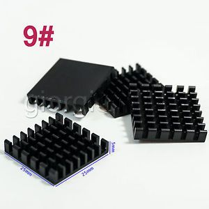 10pcs 25 x 25 x 5mm Heat Sink Cooling Aluminum Heatsink CPU IC LED