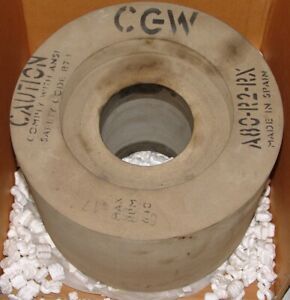 Pair of centerless grinding wheels 14&#034; x 10&#034; x 5&#034; , A80-R2-RX