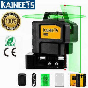 KT360B 360° Green Laser Level 197ft W/ 2 Plumb Dots &amp; Magnetic Rotating Stand