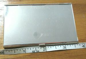 Tiffany &amp; Co. vtg Silver Plated At&amp;T logo corporate gift Business Card Holder