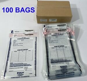 NEW SIRCHIE INTGRITY EVIDENCE BAG  7.5x10.5&#034; 100 BAGS FREE SHIPPING  IEB7500