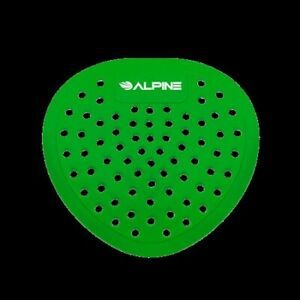 ALPINE INDUSTRIES ALP4112-GA-30 Flat Urinal Screen, Green Apple, PK30