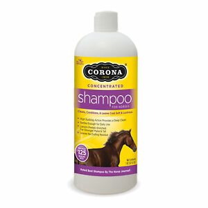 CORONA Shampoo Concentrated 32 oz Deep Clean pH Balanced Gentle Equine Horse