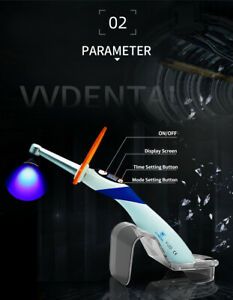 New as Woodpecker Dental Wireless Curing Light Lamp iLED 1 second Curing 2500mw