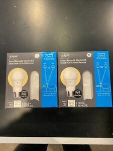 2 P C by GE-Smart Remote Starter Kit (Soft White A19 Smart Bulb 1-Pack) - White