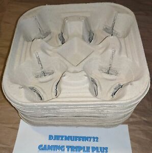 25x 4-DRINK + CUP HOLDERS CARRIERS (USED)