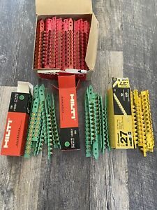 HILTI .27 caliber shot. red. green. yellow. 1320 Shots Total.