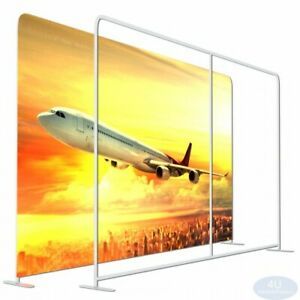 8x8ft Graphic for Straight Booth Tension Fabric Easy Tube Display Frame
