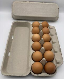 15-Pack EGG CARTONS 12-count Each - Center Blank Cartons for Your Labels