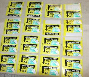 a lot of MEI Mars yellow label decal set for bill acceptor validators