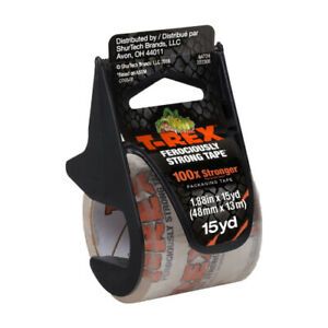 T-REX Ferociously Strong Packaging Tape, 4.8cm . x 15 yards. SHURTECH BRANDS