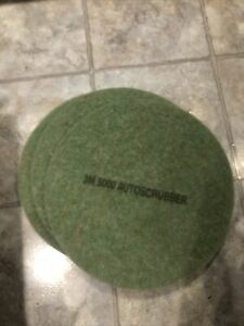 3- 3M Low-Speed TopLine Autoscrubber Floor Pads 5000 20&#034; Sea Green New No Box