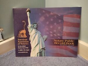 Notary Public Record Book Journal Register National Edition