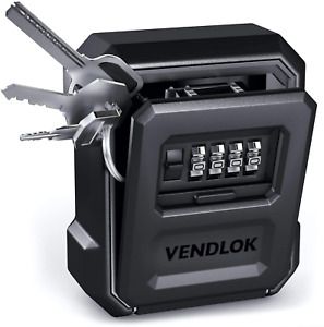VENDLOK Key Lock Box With Code, House Key, Safe Box, Home Safe, Small Lockbox