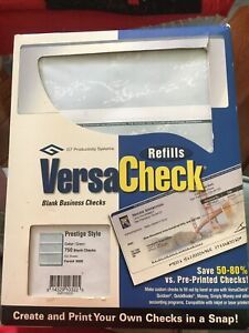VersaCheck Refills ~750 Blank Business Checks~ Green~ for Inkjet &amp;Laser Printers