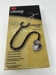 3M Littmann Lightweight II S. E. Stethoscope 2450, Black Tube